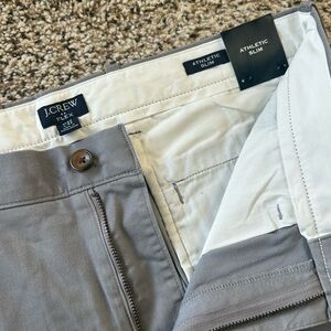 J. Crew Men's Athletic Slim Chinos - Gray
